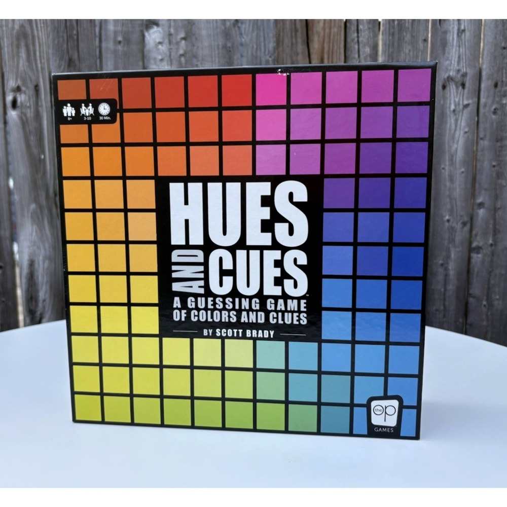 OP Games Hues And Cues color guessing game by Scott Brady 2020 factory sealed